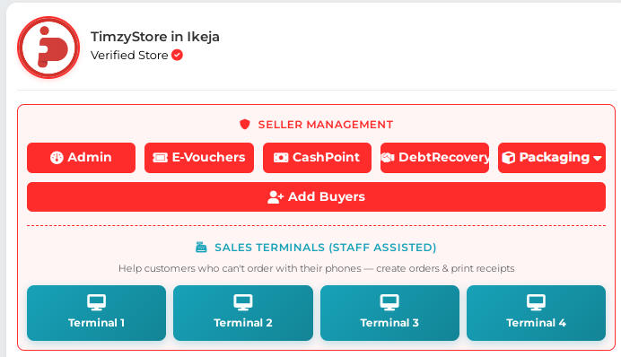Seller Dashboard — overview
